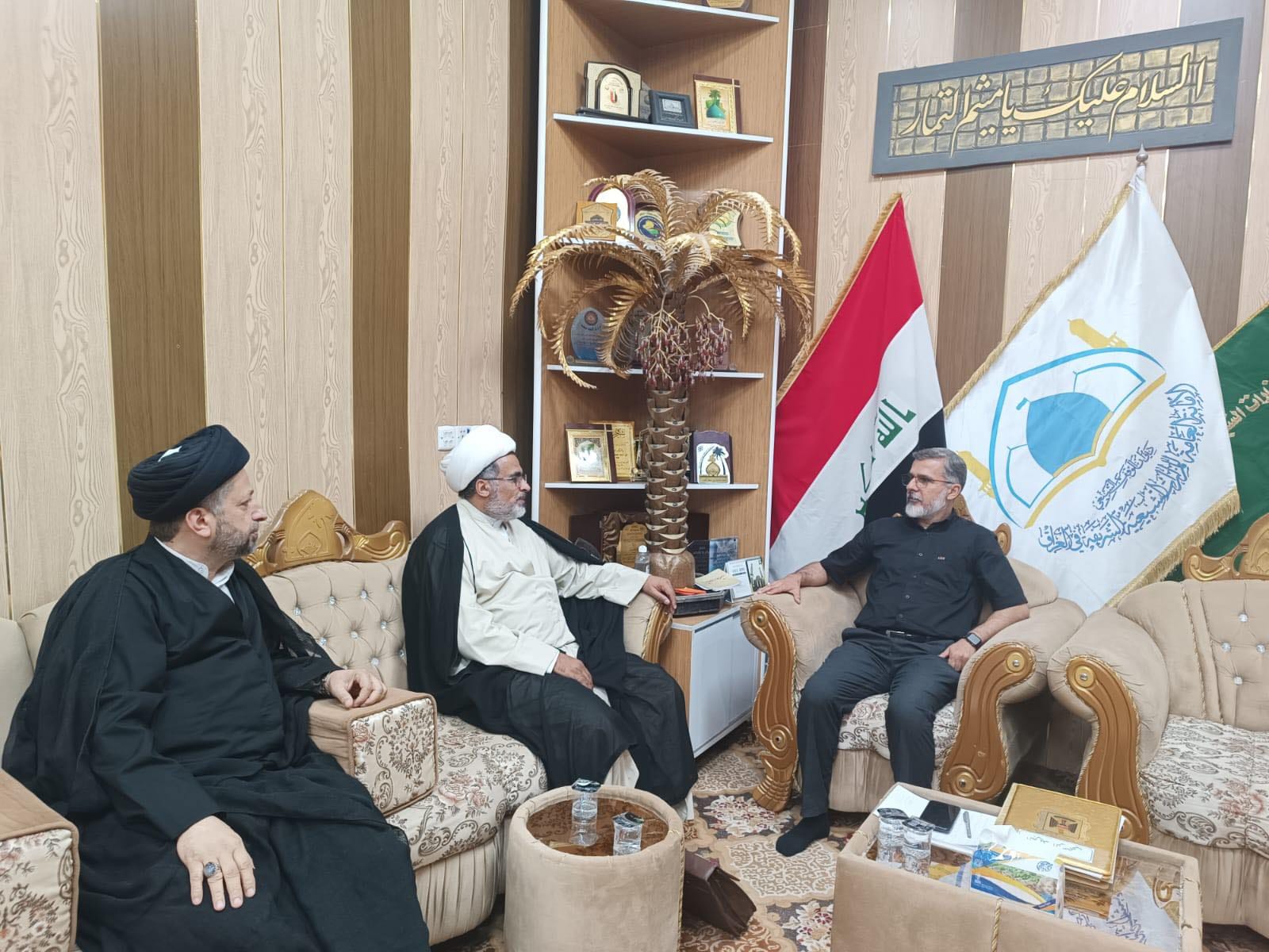 أمانة مزار ميثم التمّار (رضوان الله تعالى عليه) تستقبلُ مسؤول التبليغ الدينيّ في العتبةِ الحُسينيةِ المُقدّسة