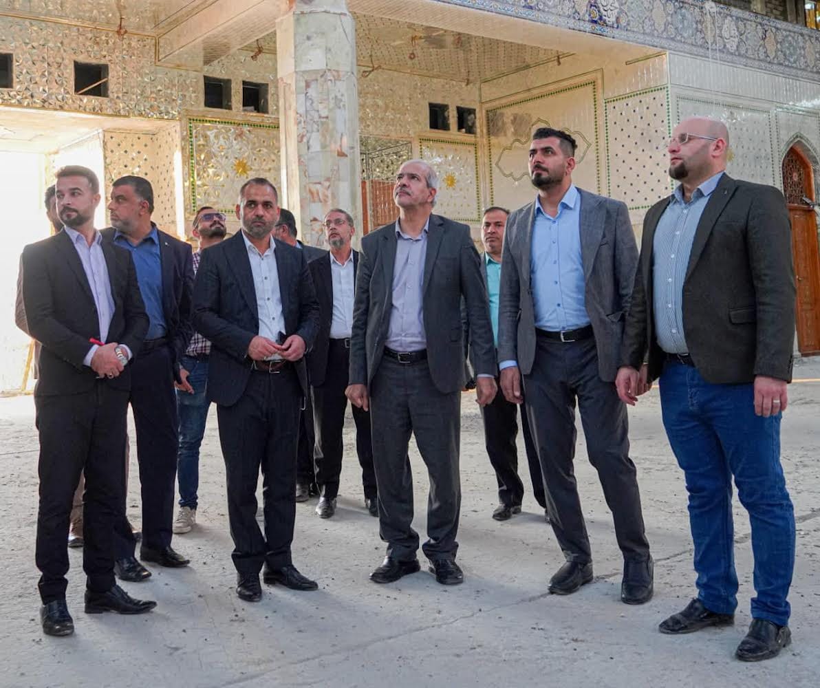 معاون الأمين العام للشؤون الإدارية والهندسية والمالية في الأمانةِ العامةِ يزور مزار شريفة بنت الإمام الحسن (عليه السَّلام) ويطلع على واقع المزار