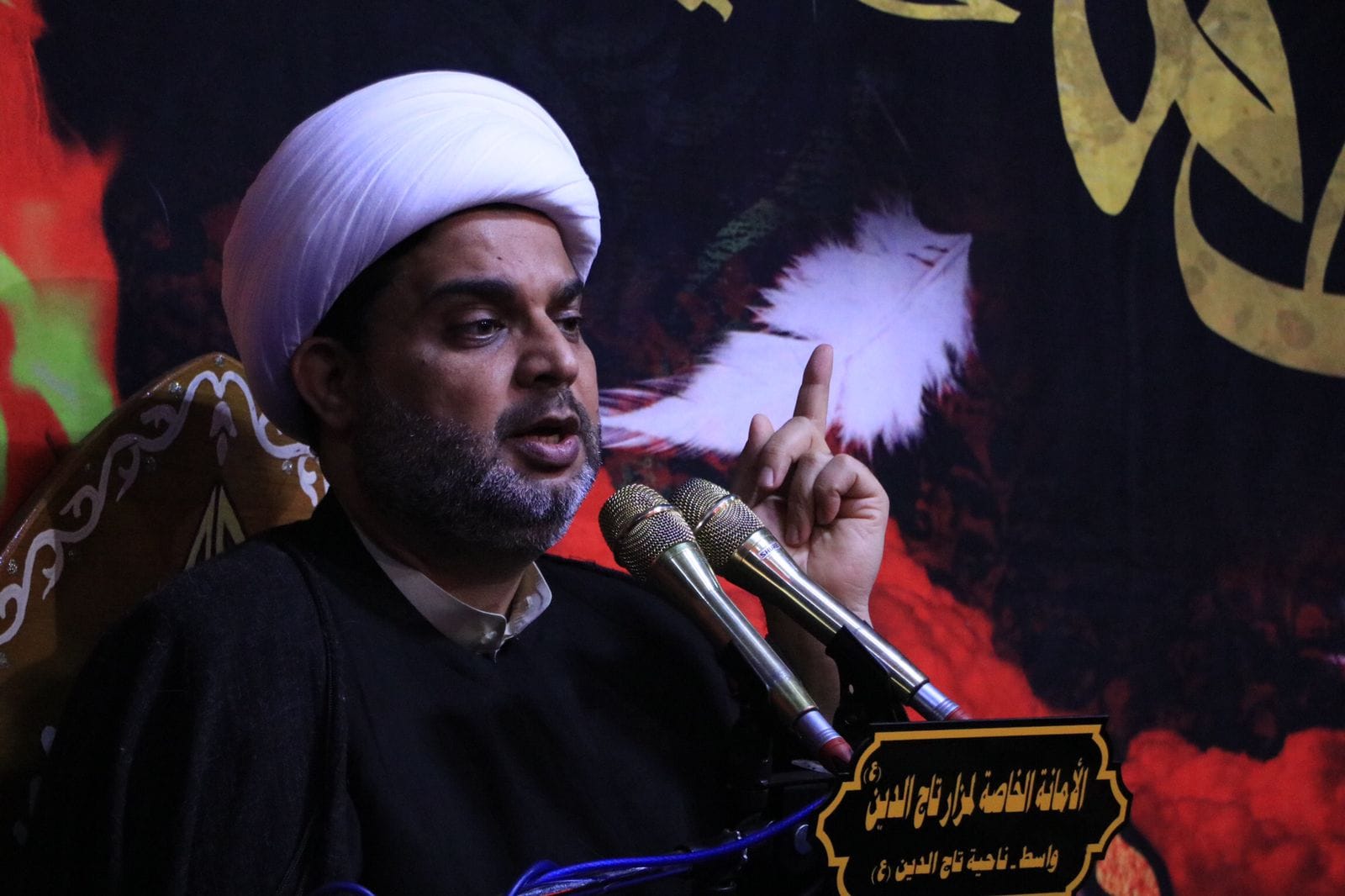 أمانة مزار السيد تاج الدين الآوي (رضوان الله تعالى عليه) تُحيي ذكرىٰ شَهادة السَّيدة الزهرَاء (عليها السَّلام)