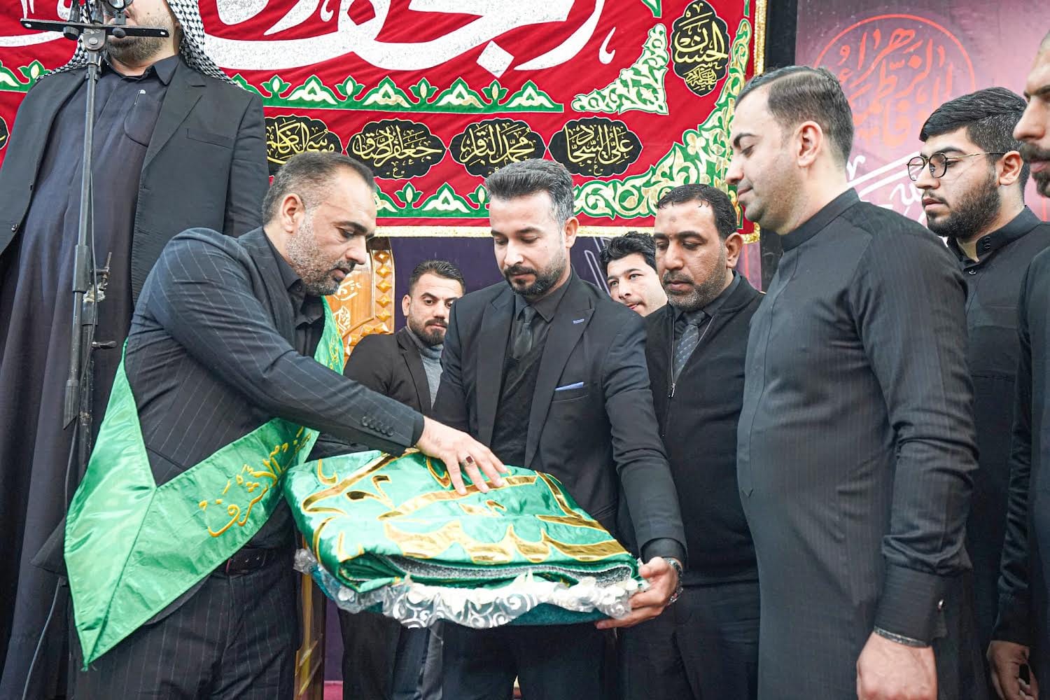 أمانة مزار شريفة بنت الإمام الحسن المُجتبى (عليه السَّلام) تستقبلُ موكب النجف الأشرف لإحياء شهادة الزهراء (عليها السَّلام)