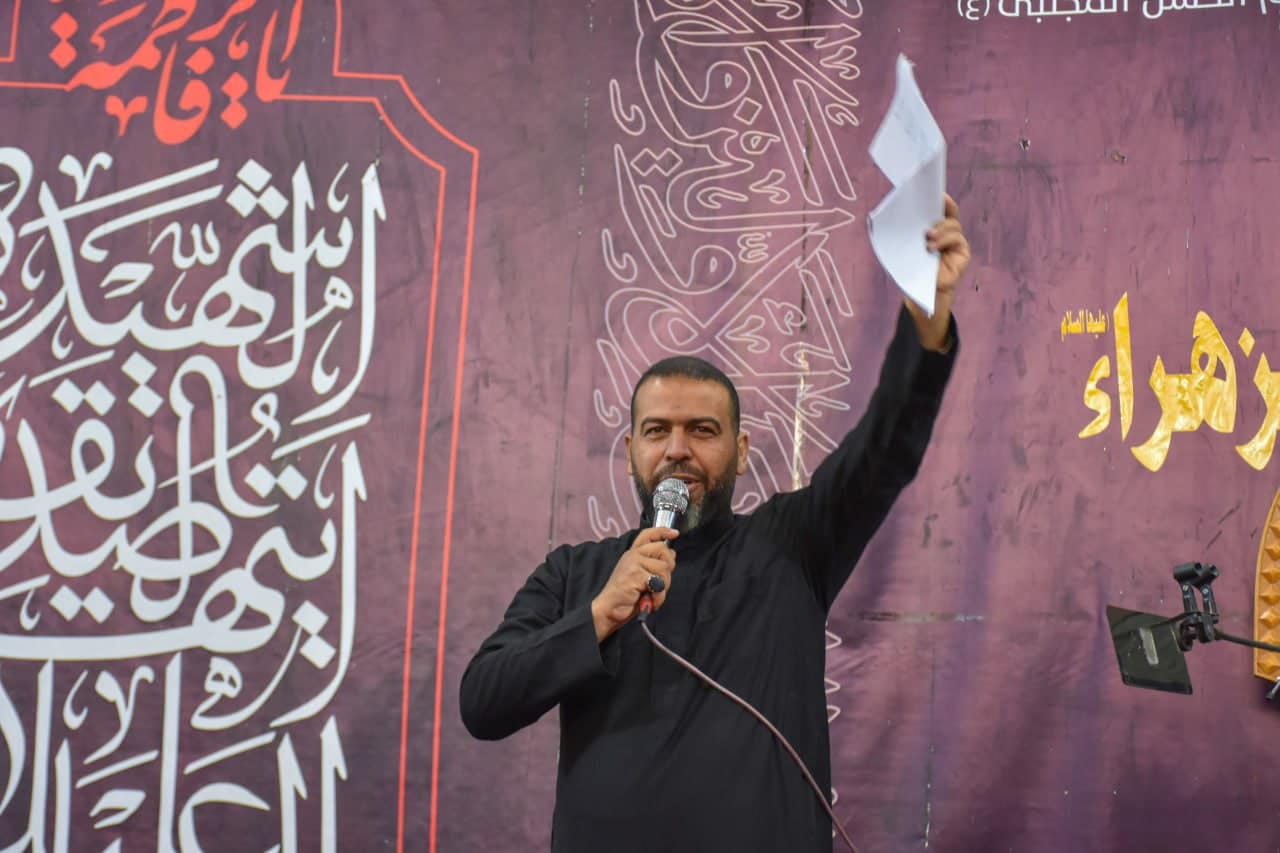 الأمانةُ الخاصّة لمزارِ العلوية شريفة بنت الإمام الحسن (عليه السَّلام) تُقيم مراسيم التشييع الرمزي لنعش الإمام الهاديّ (عليه السَّلام)