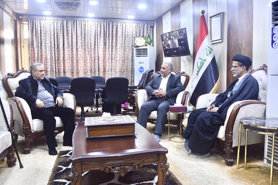 الأمين العام للمزاراتِ الشيعيةِ يستقبلُ الأستاذ صلاح سالم عبد الرزاق محافظ بغداد السابق