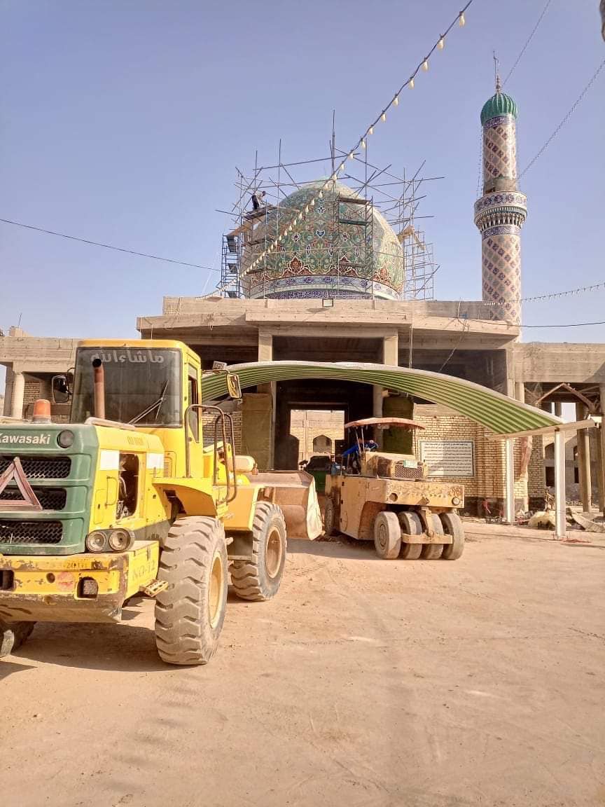 بعد استئناف العمل به … تصاعد العمل بمشروع إعادة إعمار مزار بكر بن الإمام علي (عليه السَّلام)