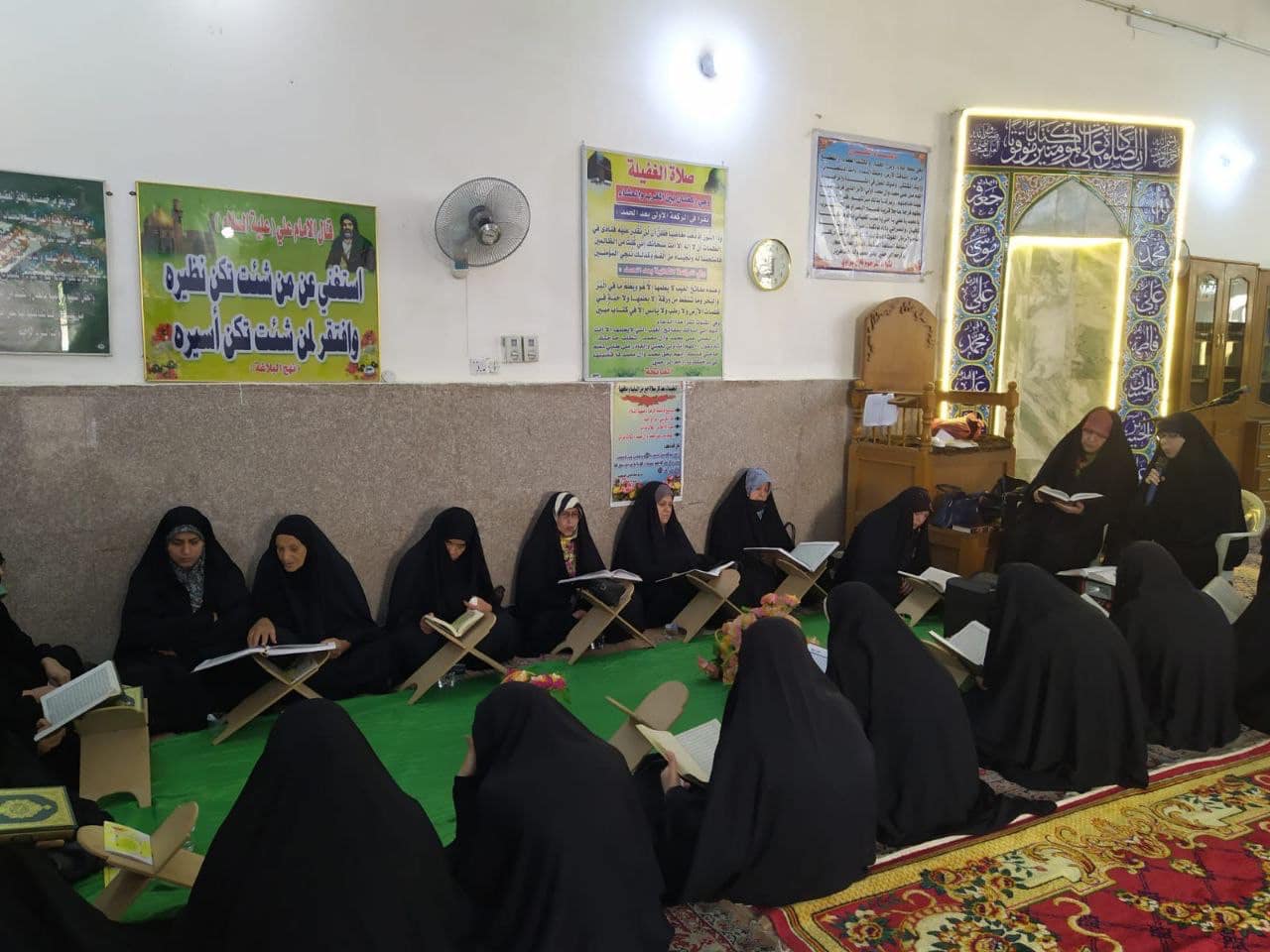 أمانة مزار العلامة جمال الدين الخليعي (رضوان الله تعالى عليه) تُقيم محفلاً قُرآنياً نسوياً