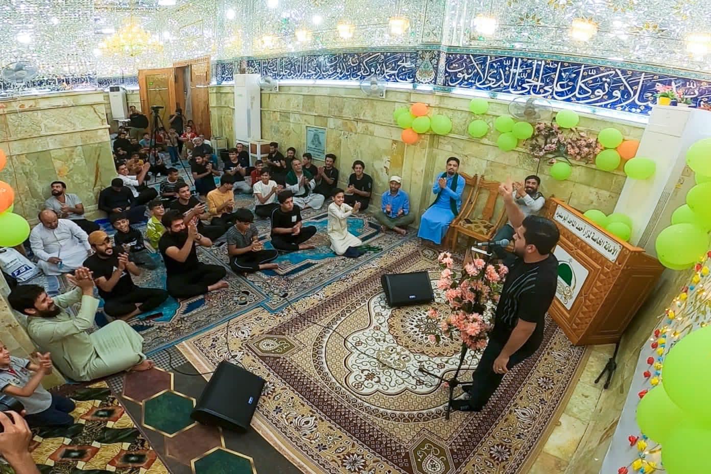 الأمانةُ الخاصّة لمزارِ السيد أحمد الماجد ابو سدرة (رضوان الله تعالىٰ عليه) تُحيي ذكرى ولادة الإمام الحسن المُجتبى (عليه السَّلام)