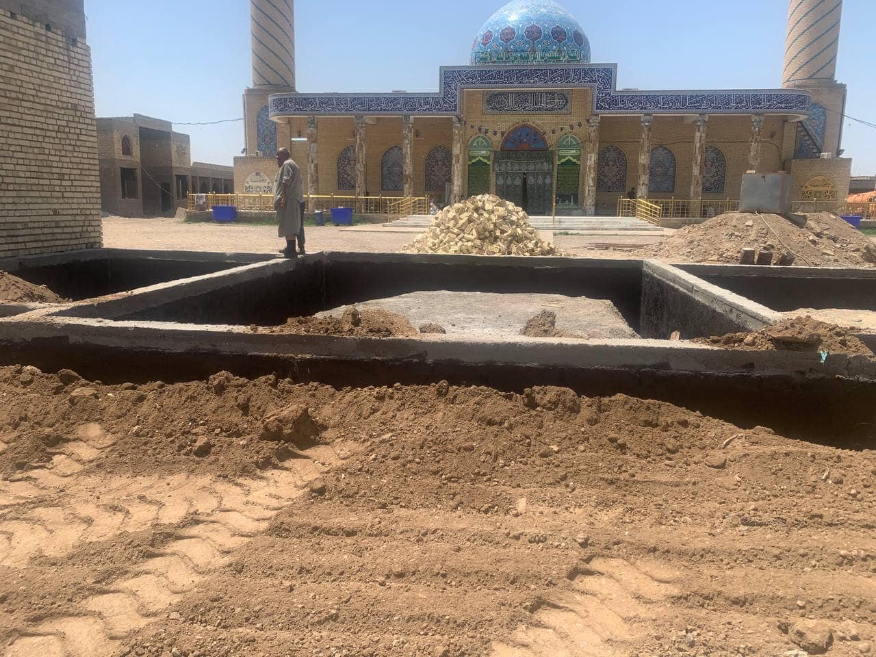 استمرار مشاريع الإعمار في مزارِ إبراهيم بن مالك الأشتر (رضوان الله تعالى عليه)