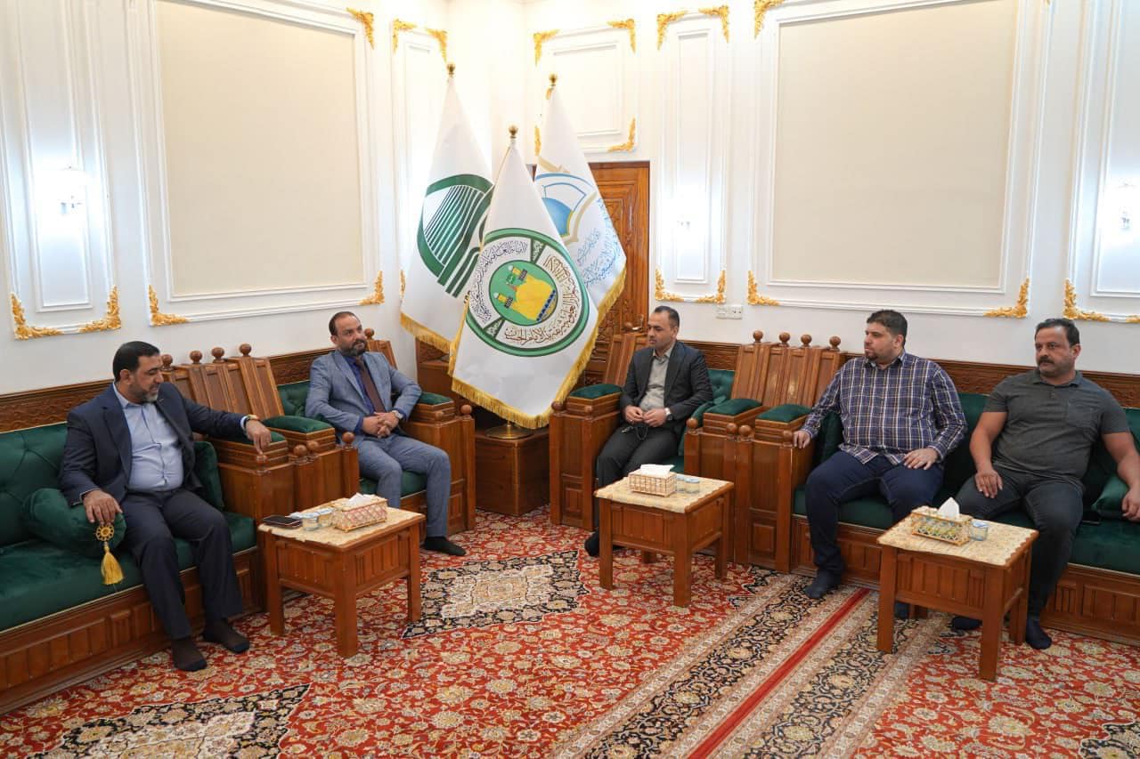 وفدٌ من ديوان الوقف الشيعيّ في ضيافةِ مزارِ سيّدة الشفاء العلوية شريفة بنت الإمام الحَسن (عليه السَّلام)