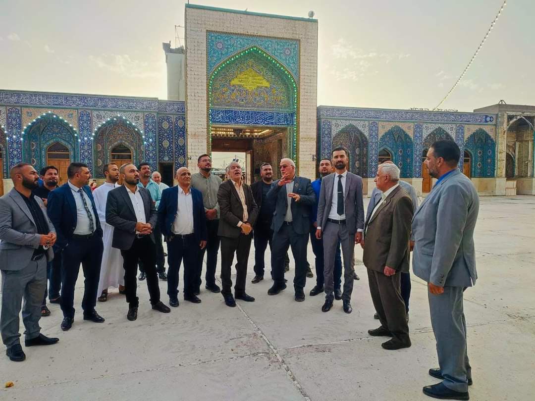 نائب الأمين العام للمزاراتِ والوفد المرافق له يتفقدُ عدداً من مزاراتِ صلاح الدين ويحضرُ مجالس العزاء المُقامة على المنتسبين المتوفين فيها