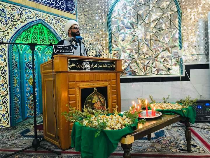 الأمانة الخاصة لمزار عمران بن الإمام علي بن أبي طالب (عليه السلام) تحتفي بذكرى ولادة نبي الرحمة