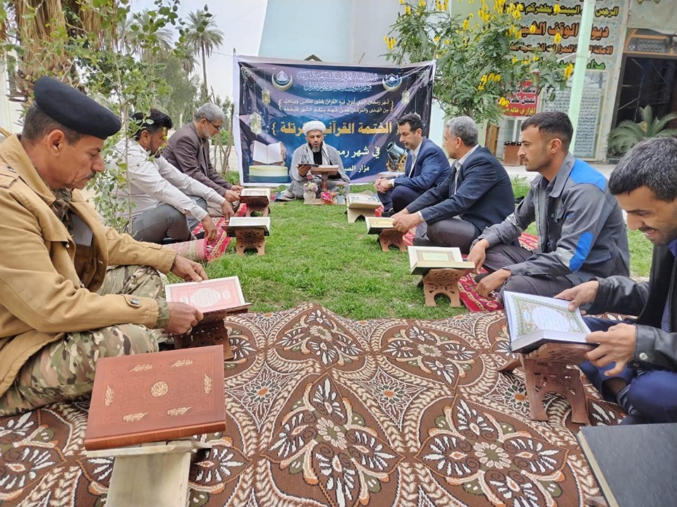 ختمات قُرآنية مُرتلة تحتضنها أمانة مزار السيد ابو إدريس بن الإمام الحسن (عليه السَّلام)