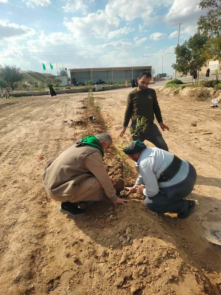 أمانة مزار السيد ابراهيم السمين بن الإمام موسى بن جعفر (عليه السلام) تُجهز 5000 متر لإنشاء حدائق