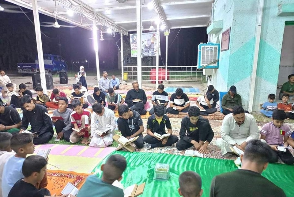 محفلاً قرآنياً تقيمة الأمانة الخاصة لمزار السيد محمد بن جعفر من ذرية الإمام علي بن أبي طالب (عليه السلام)