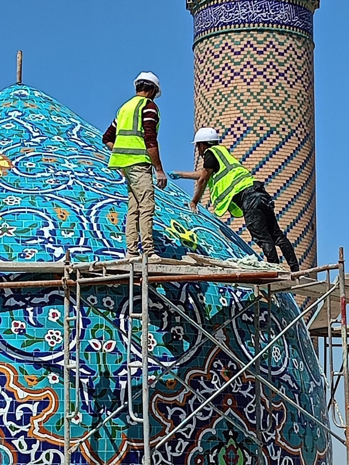 ضمن مشروع القباب الذي أطلقته الأمانة العامة للمزاراتِ الشيعيّة الشريفة