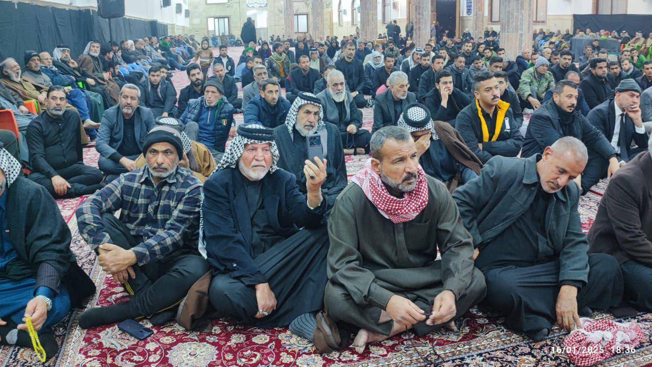 الأمانة الخاصة لمزار السيد عبد الله الفارس (رضوان الله تعالى عليه) تُحيي ذكرى رحيل عقيلة بني هاشم السّيدة زينب الكبرى (عليها السلامُ) بإقامةِ مجلسٍ للعزاءِ