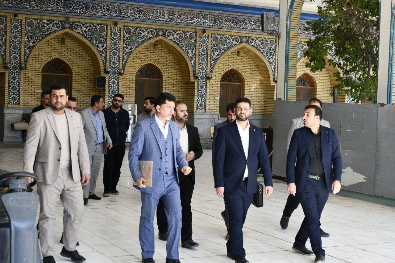 الأمين العام للمزاراتِ الشيعيةِ الشريفةِ يجري جولة تفقدية لمزار السيد إبراهيم الغمر (رضوان الله تعالى عليه)