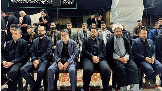 وفد الأمانة العامة للمزارات الشيعية الشريفة يشارك في مراسم تبديل رايتي الإمامين الجوادين (عليهما السلام)