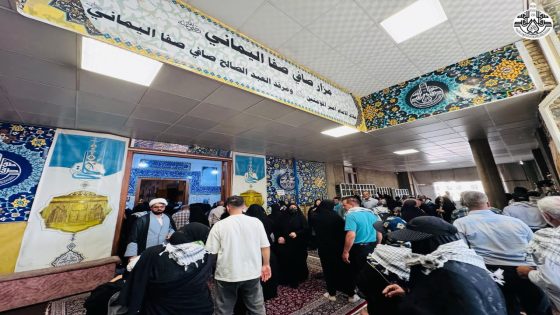 أمانةُ مزار صافي صفا اليماني (رضوان الله تعالى عليه) تشهد توافد الزائرين احتفالاً بذكرى زواج النورين