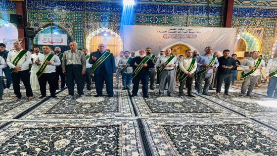 مراسِم استبدال كسوة المزار الشريف إيذاناً ببدء موسم أحزان آل محمد (عليهم السلامُ)