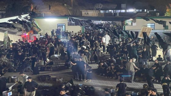 ليلة الحزن والدموع في سنجار.. المواكب الحسينية في مزار السيدة زينب الصغرى (رضوان الله تعالى عليه) تحيي ذكرى استشهاد الإمام السجاد (عليه السلام)