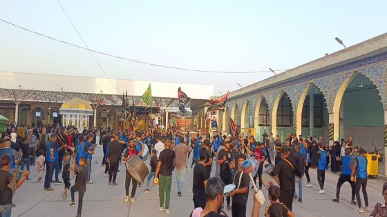 موكب سجين بغداد (عليه السلام ) يُعزّي بذكرى استشهاد الإمام الحسن (عليه السلام)