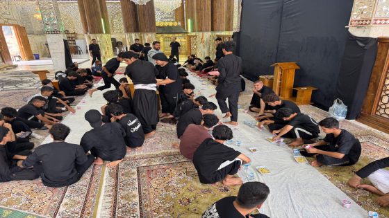 خدمة مباركة في طريق زوار الإمام الحسين (عليه السلام )