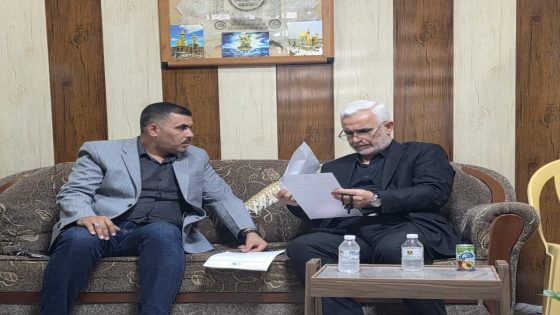 معالي رئيس ديوان الوقف الشيعي يتشرّف بزيارة مزار السّيد هادي وابنته السّيدة مريم (رضوان الله تعالى عليهما)