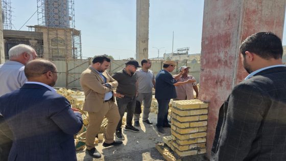 تفقد ميداني لمتابعة نسب الإنجاز في مزار التابعي الجليل سعيد بن جبير (رضوان الله تعالى عليه)