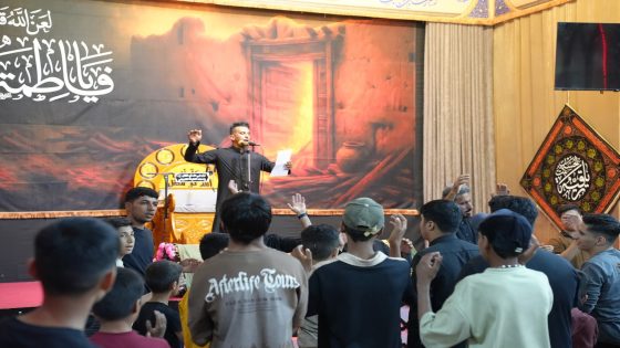 أمانة مزار نبي الله ذي الكفل (رضوان الله تعالى عليه) تُحيي شهادة فاطمة الزهراء (عليها السَّلام)