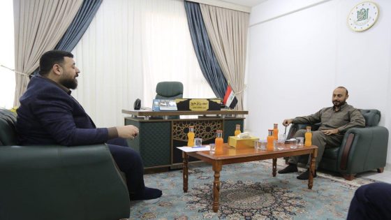 وفد الحشد الشعبي في زيارة رسمية إلى الأمانة العامة للمزارات الشّيعية الشّريفة ويبحث برامج تعاون مشترك