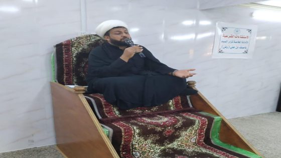 قبسٌ من مدرسة الإمام العبّاس… مزارُ السيّد ياصف بن علي يحتضن مجلسَ تعزيةٍ يتخلّله درسٌ تربويٌّ يرسم نهجَ الجيل الواعي