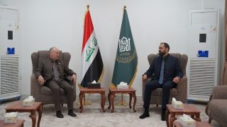 نائب الأمين العام للمزارات يستقبل النائب حسين صاحب مهدي لبحث سير الأعمال الجارية في مزارات محافظة بابل