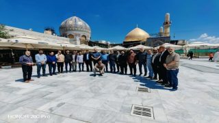 الأمانة العامة للمزارات تنظم زيارة تعريفية لوفد بيت الحكمة إلى مزارات صلاح الدين