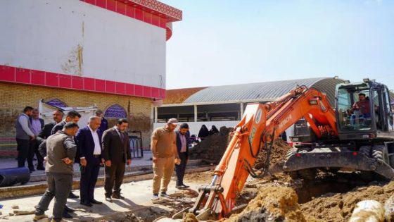 استمرار الأعمال العمرانية في مزار العلوية شريفة بنت الإمام الحسن المجتبى (عليه السلام) في بابل ضمن مشاريع تطويرية للارتقاء بالخدمات المقدمة للزائرين وبإشراف مُباشر من الأمانة الخاصّة للمزار .