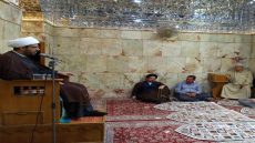 مجلس الوعظ والإرشاد في مزار كميل بن زياد (رضوان الله تعالى عليه) يؤكد أهمية الولاء لنهج أهل البيت (عليهم السلام)