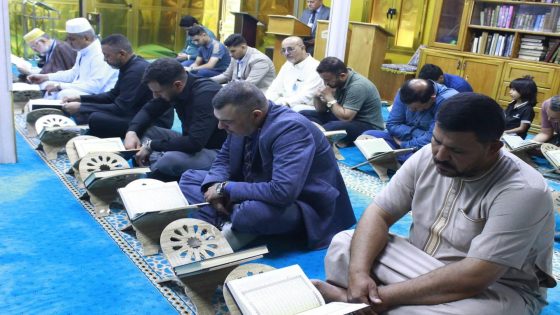 برعاية الأمانة العامة للمزارات الشيعية الشريفة أقامت الأمانة الخاصة لمزار العلوية مريم بنت الإمام جعفر الصادق (عليه السلام) في بغداد وبالتعاون مع رابطة أهل البيت (عليهم السلام) القرآنية المباركة محفلًا قرآنياً مباركًا افتتحه القارئ محمد العروسي بمشاركة عددٍ من القرّاء وسط أجواءٍ إيمانية وروحانية عامرة بذكر الله وتلاوة آياته البيّنات.