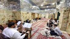 نورُ القرآن يسطع في رحاب مزار كُميل بن زياد (رضوان الله تعالى عليه).. جلسةٌ قرآنيةٌ تُجدد روح الإيمان والتدبر