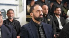 وفد الأمانة العامة للمزارات يشارك في مراسم استبدال رايتي الإمامين الجوادين (عليهما السلام)