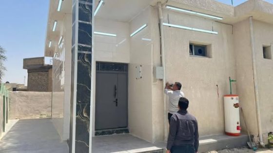 ضمن خطة تطوير الخدمات إنجاز مشروع المجاميع الصحية في مزار السيد ابراهيم حفيد الإمام الكاظم (عليه السلام) في بغداد.