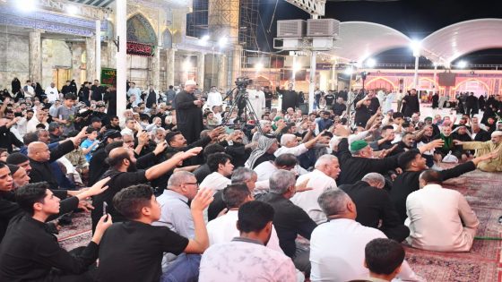 اكتست المزارات الشريفة بالسواد، إحياءً لذكرى شهادة خامس أئمة أهل البيت الأطهار الإمام محمد بن علي الباقر (عليه السلام) باقرِ علمِ النبيين وسليلِ النبوةِ والإمامة.